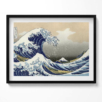 Obraz z ramką Wielka fala w Kanagawie