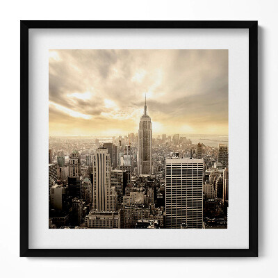 Obraz w drewnianej ramce Panorama Empire State Building