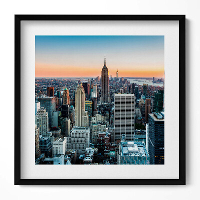 Obraz w drewnianej ramce Widok na architekturę Nowego Yorku