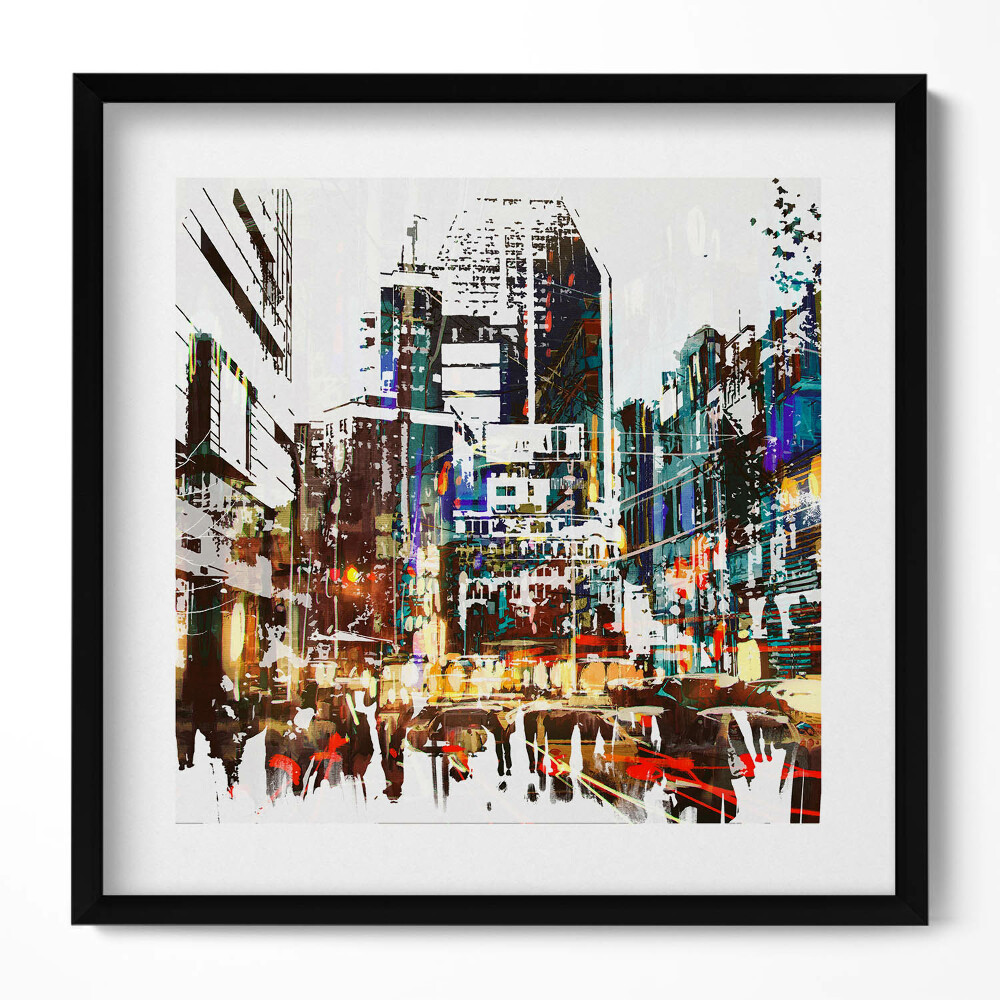 Obraz w drewnianej ramce Nowy Jork - miasto tętniące życiem