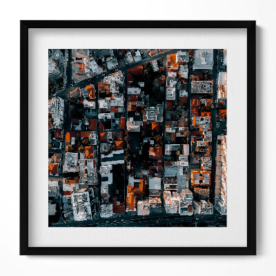 Obraz w drewnianej ramce Widok z góry Limassol Cypr