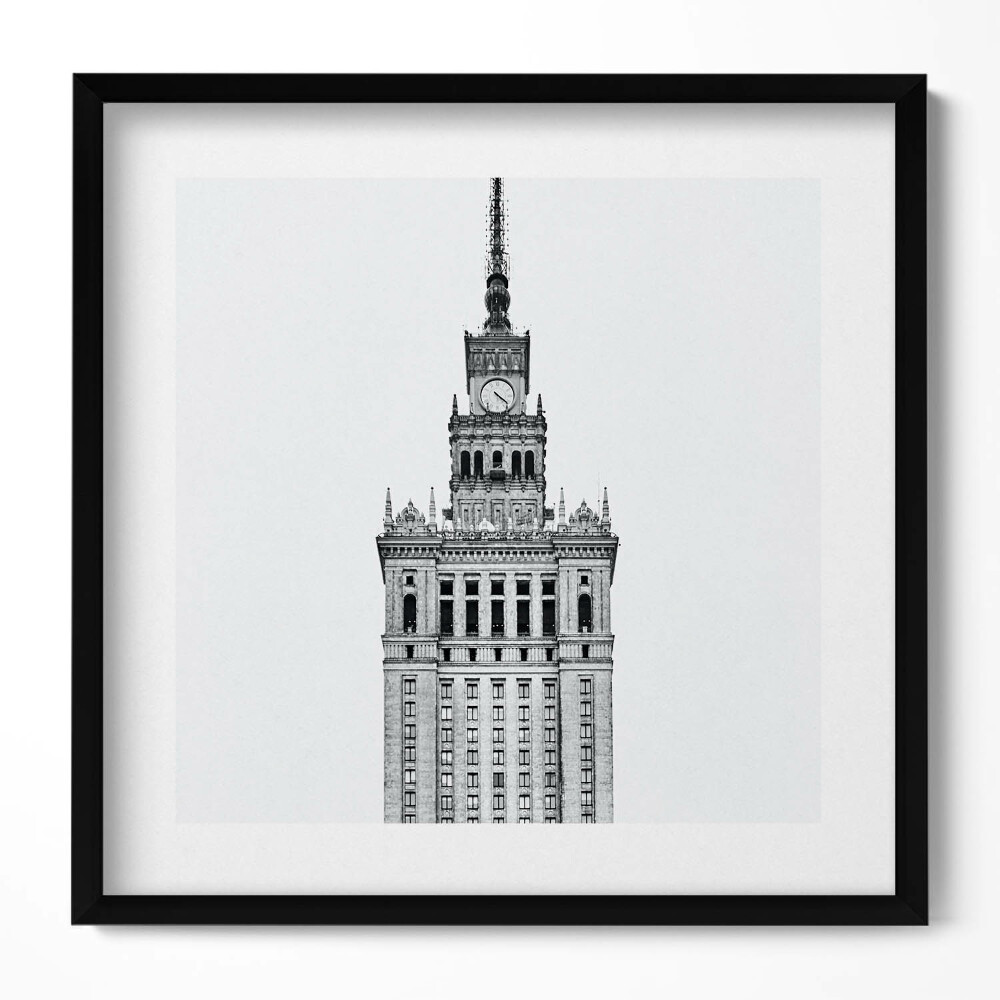 Obraz w drewnianej ramce Pałac Kultury i Nauki Warszawa