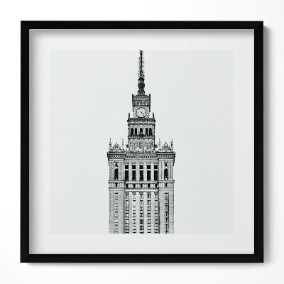 Obraz w drewnianej ramce Pałac Kultury i Nauki Warszawa