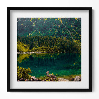 Obraz w drewnianej ramce Morskie Oko w Tatrach