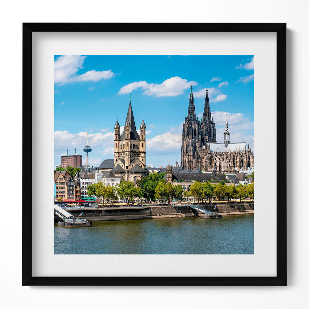 Obraz w drewnianej ramce Panorama w Kolonii