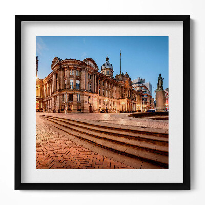 Obraz w drewnianej ramce Birmingham Town Hall Anglia