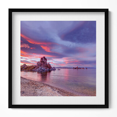 Obraz w drewnianej ramce Wschód słońca Mono Lake Kalifornia