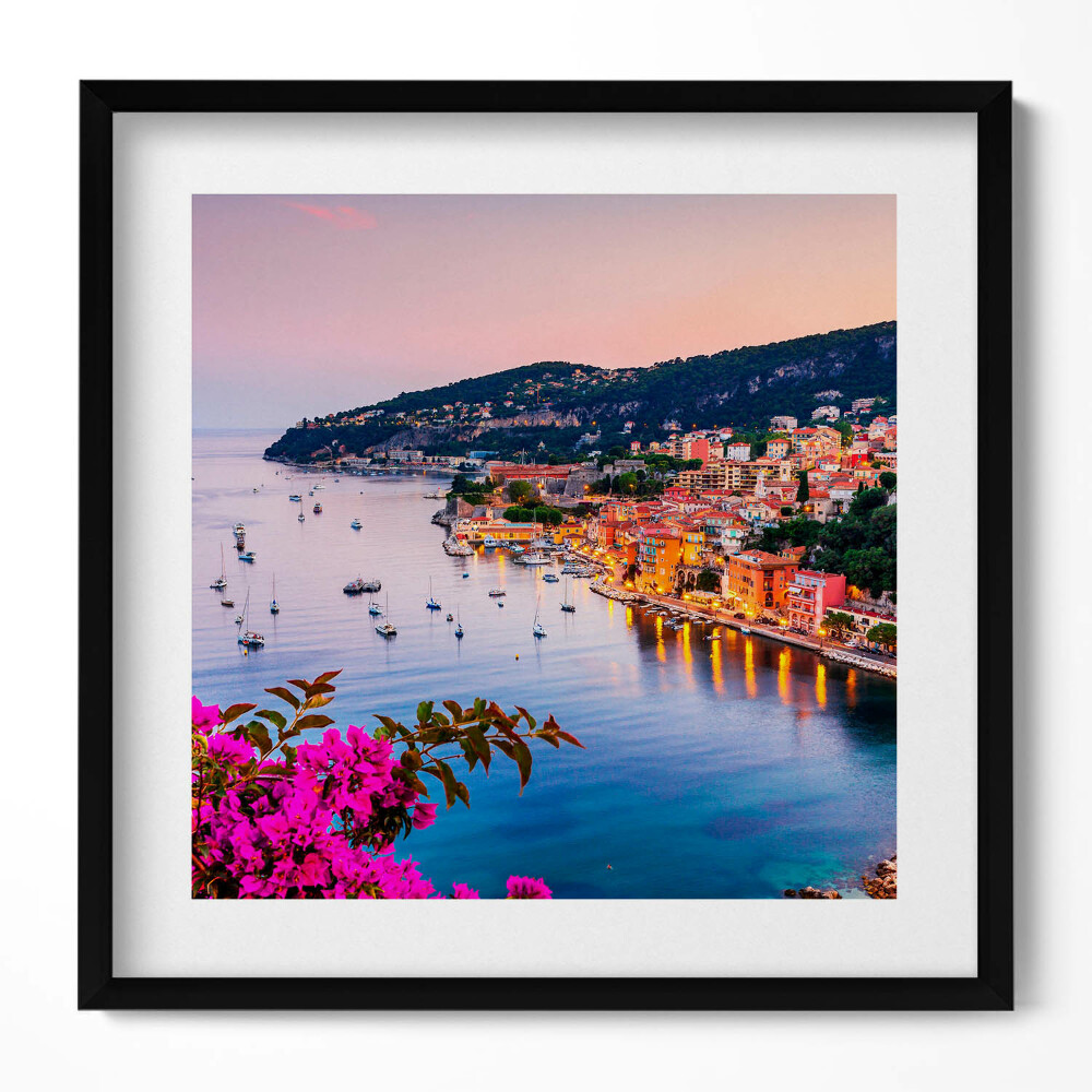 Obraz w drewnianej ramce Lazurowe Wybrzeże Nadmorskie