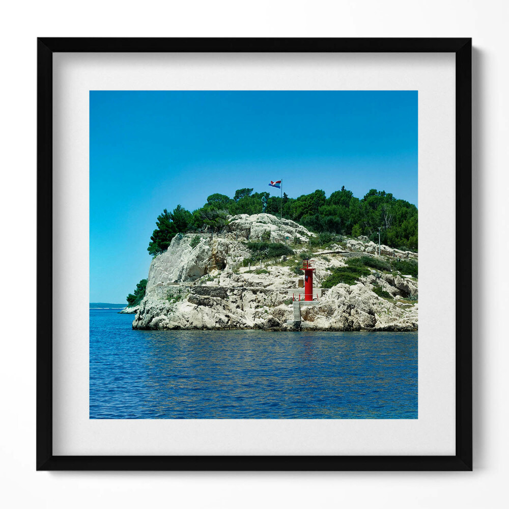 Obraz w drewnianej ramce Trasa widokowa Split Chorwacja