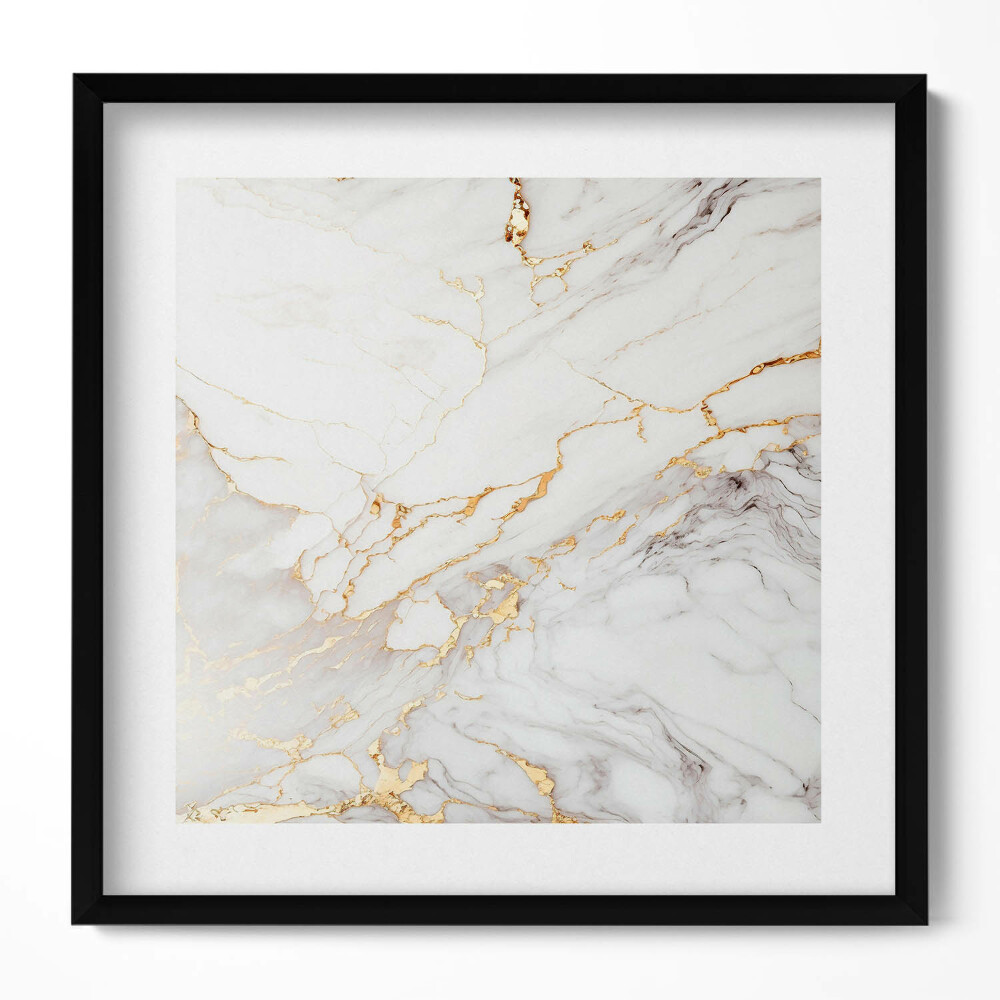 Obraz w drewnianej ramce Marmur ozdobny