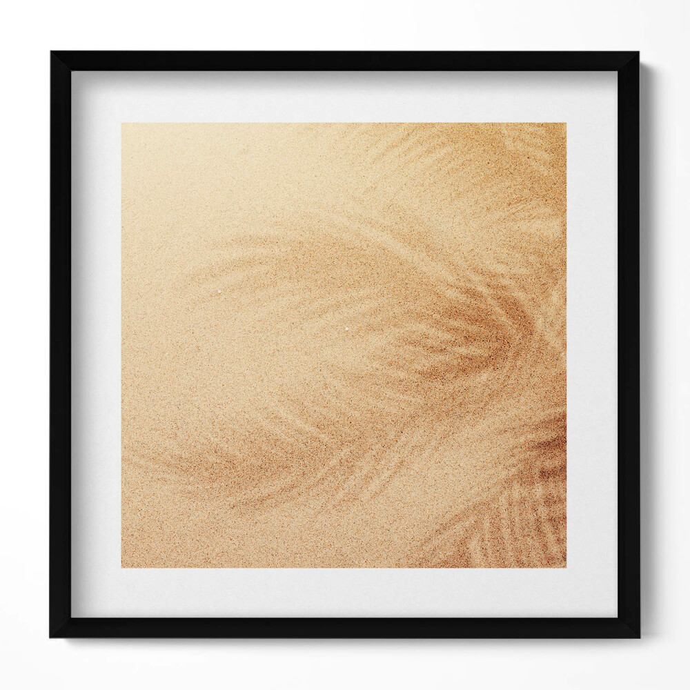 Obraz w drewnianej ramce Plaża piasek wakacje