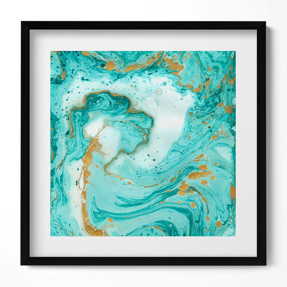 Obraz w drewnianej ramce Dekoracyjna tekstura marmuru