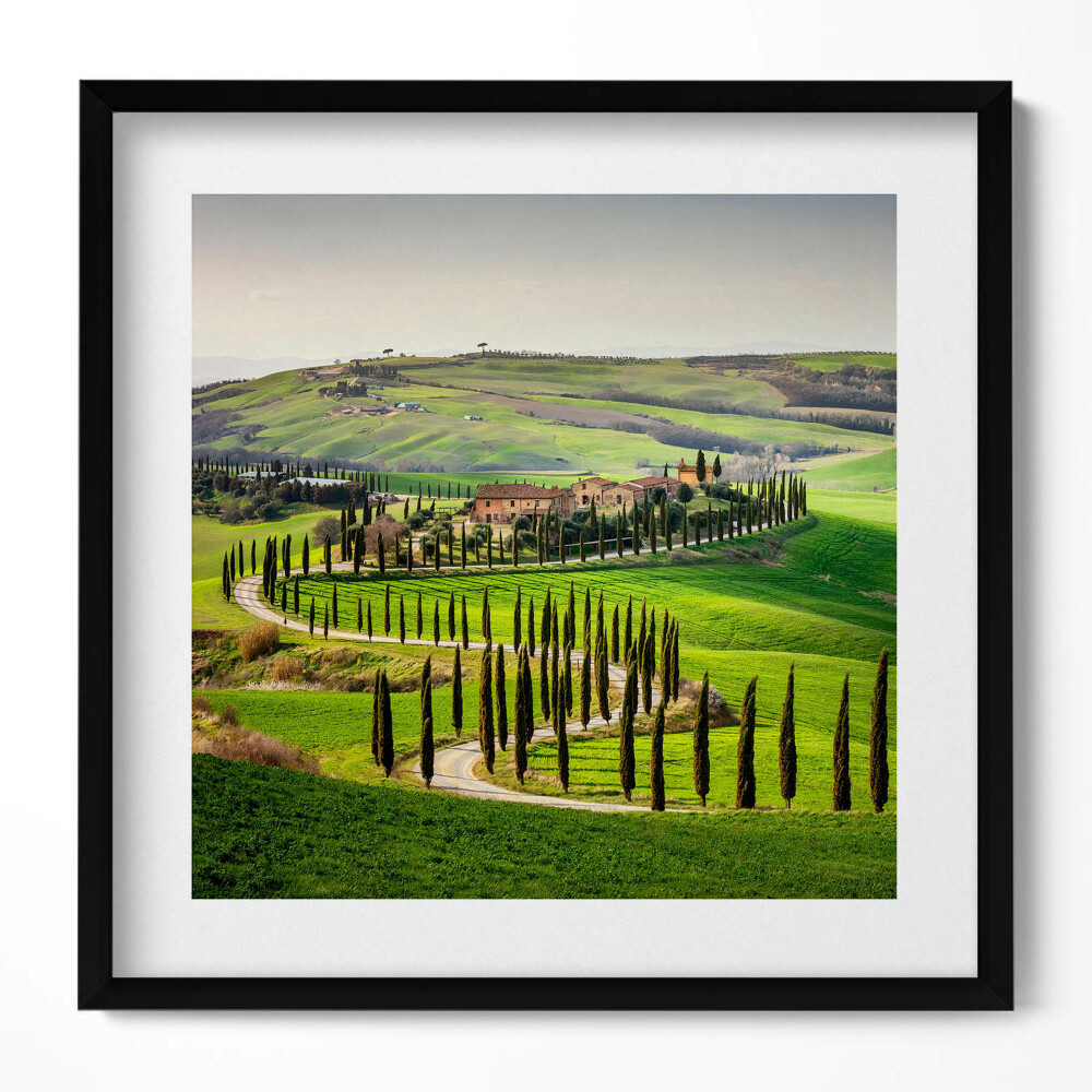 Obraz w drewnianej ramce Pejzaż włoski klimat