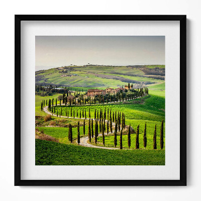 Obraz w drewnianej ramce Pejzaż włoski klimat