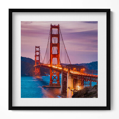 Obraz w drewnianej ramce Most Golden Gate San Francisco