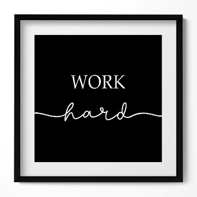 Obraz w drewnianej ramce Motywacyjny napis 