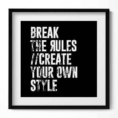 Obraz w drewnianej ramce Inspirujący napis 