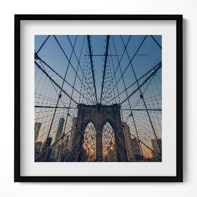 Obraz w drewnianej ramce Architektura Most Brookliński w Londynie