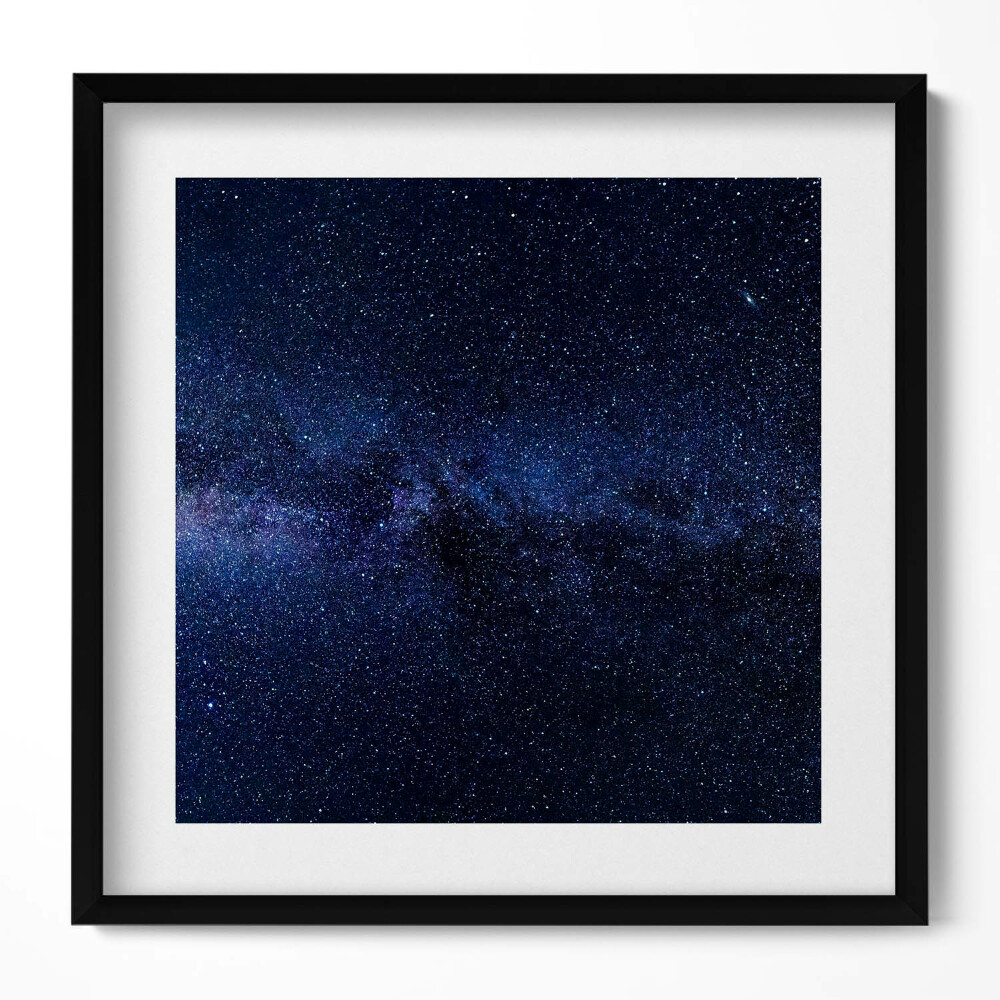 Obraz w drewnianej ramce Zdjęcie kosmosu i gwiazd