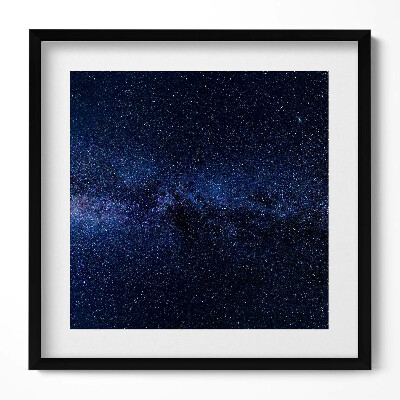 Obraz w drewnianej ramce Zdjęcie kosmosu i gwiazd