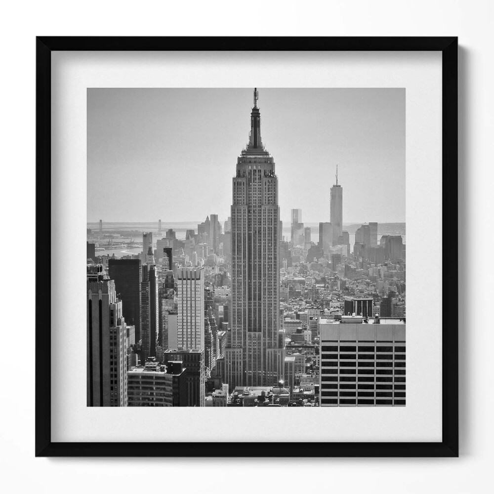 Obraz w drewnianej ramce Widok na wieżowce Nowy Jork