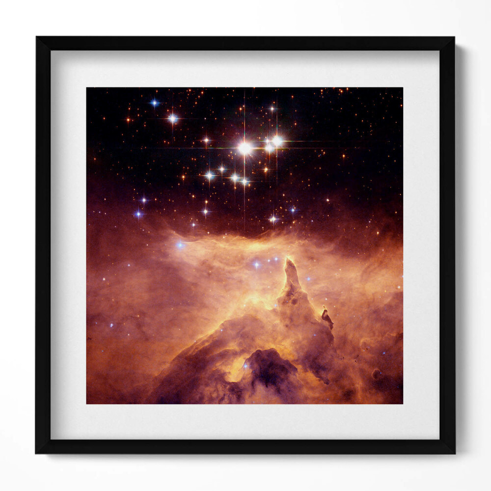 Obraz w drewnianej ramce Niebo i gwiazdy kosmos