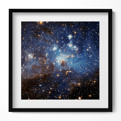 Obraz w drewnianej ramce Niebo i gwiazdy kosmos