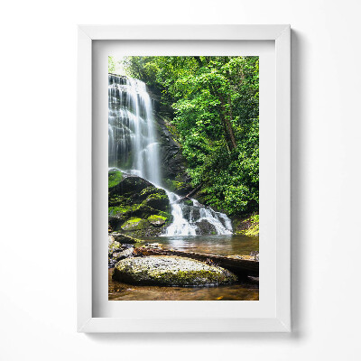 Obraz w ramie Wodospad las