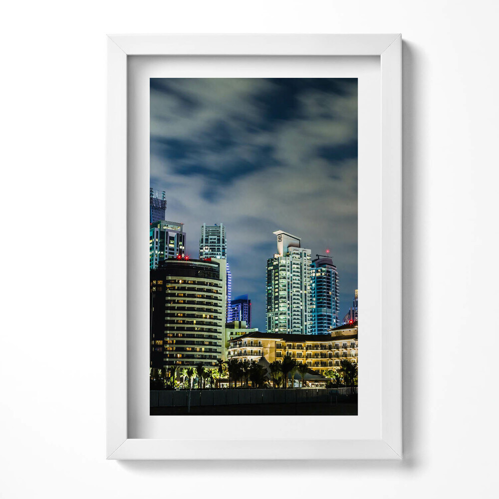 Obraz w ramie Wielkie miasto nocą