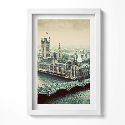 Obraz w ramie Architektura Anglii - widok z lotu ptaka