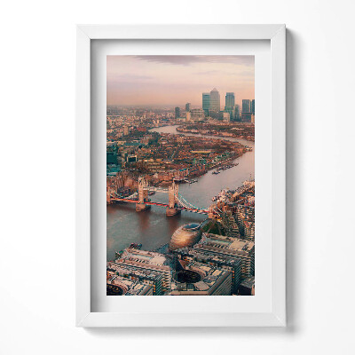 Obraz w ramie Londyn z lotu ptaka