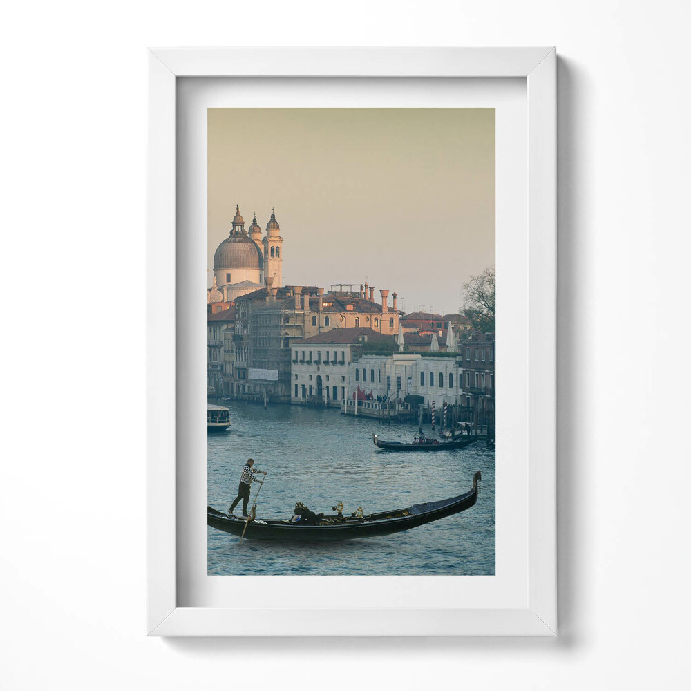 Obraz w ramie Gondola w Wenecji - Włochy