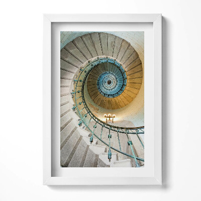 Obraz w ramie Kręcone schody