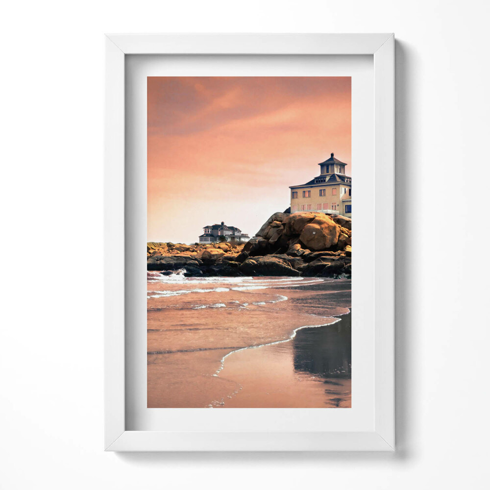 Obraz w ramie Wybrzeże Sherman Cottage