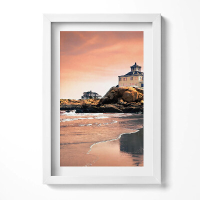 Obraz w ramie Wybrzeże Sherman Cottage