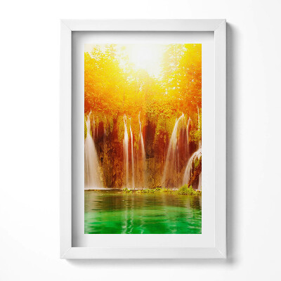 Obraz w ramie Malowniczy widok na wodospad