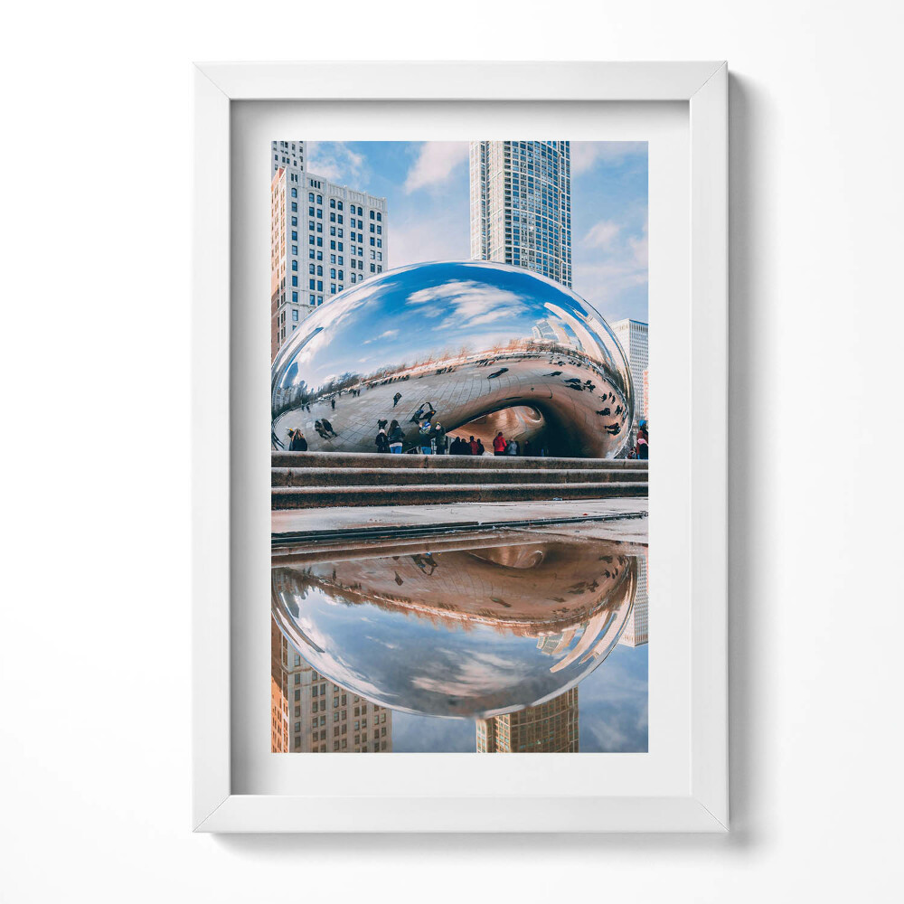 Obraz w ramie Cloud Gate Chicago
