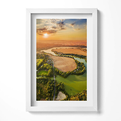 Obraz w ramie Czech Valley Pilzno Litice