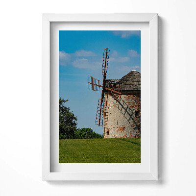 Obraz w ramie Wiatrak Morawy