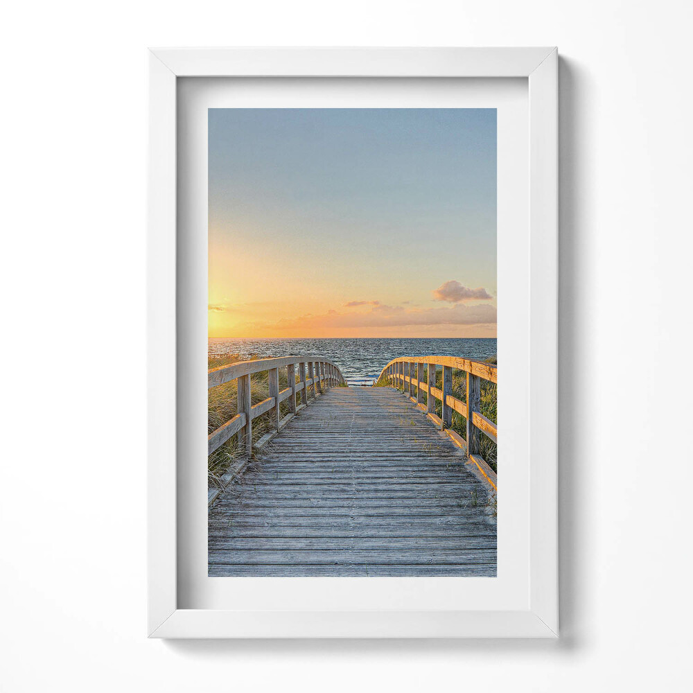 Obraz w ramie Wakacje na plaży w Niemczech