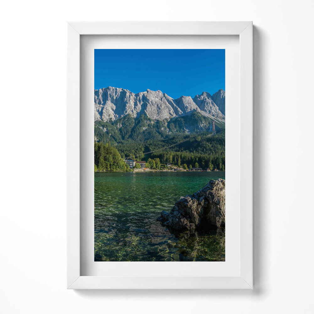 Obraz w ramie Szczyt Zugspitze Niemcy