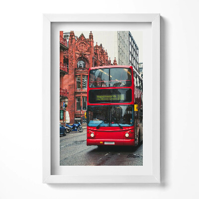 Obraz w ramie Autobus w Birmingham Wielka Brytania