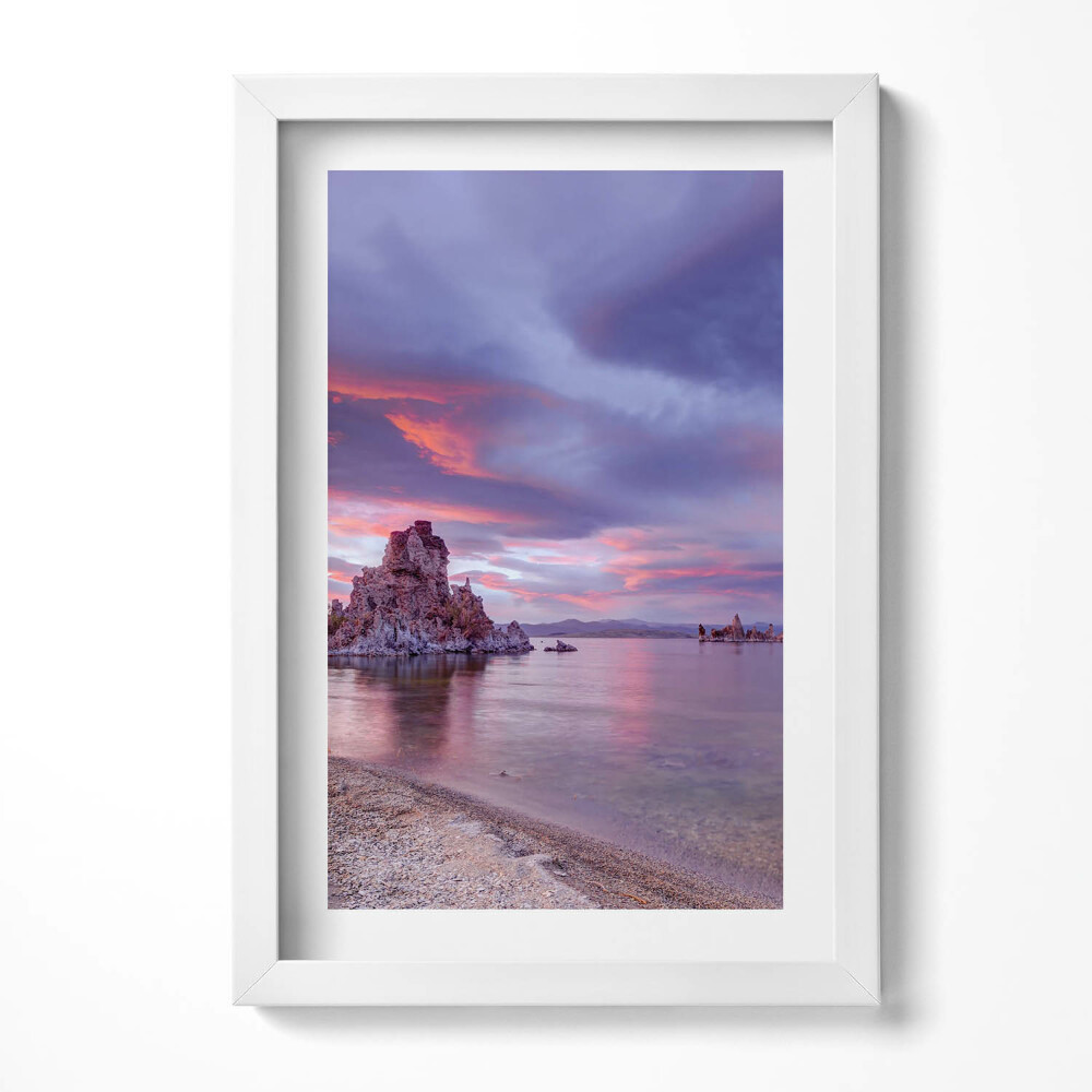 Obraz w ramie Wschód słońca Mono Lake Kalifornia