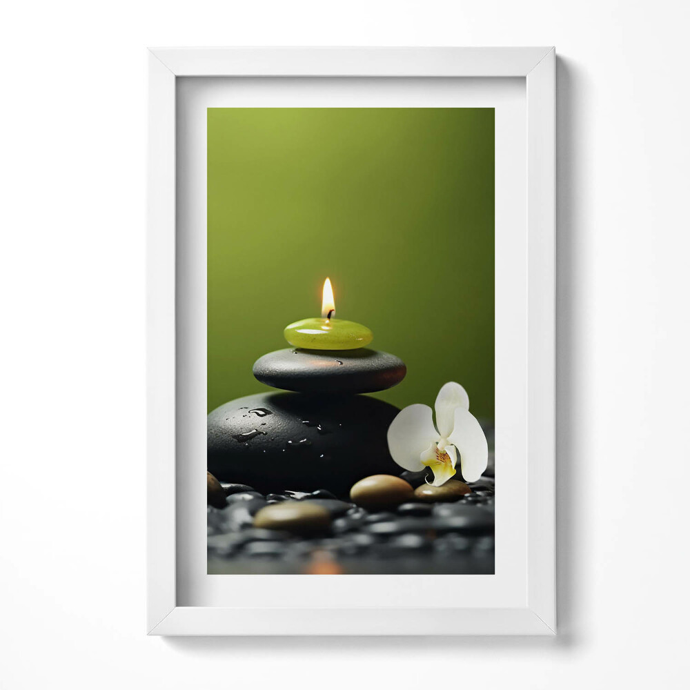 Obraz w ramie Zen relaks natura i kamienie