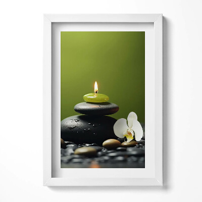 Obraz w ramie Zen relaks natura i kamienie