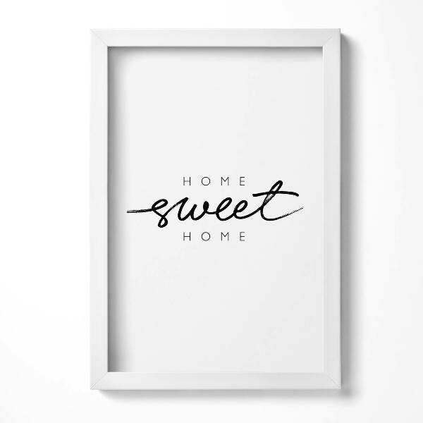 Obraz w ramie Ozdobny napis do mieszkania