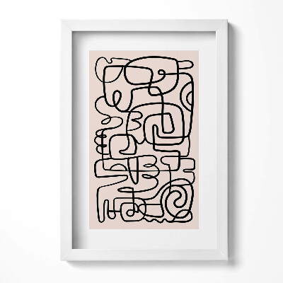 Obraz w ramie Sztuka abstrakcyjne kształty