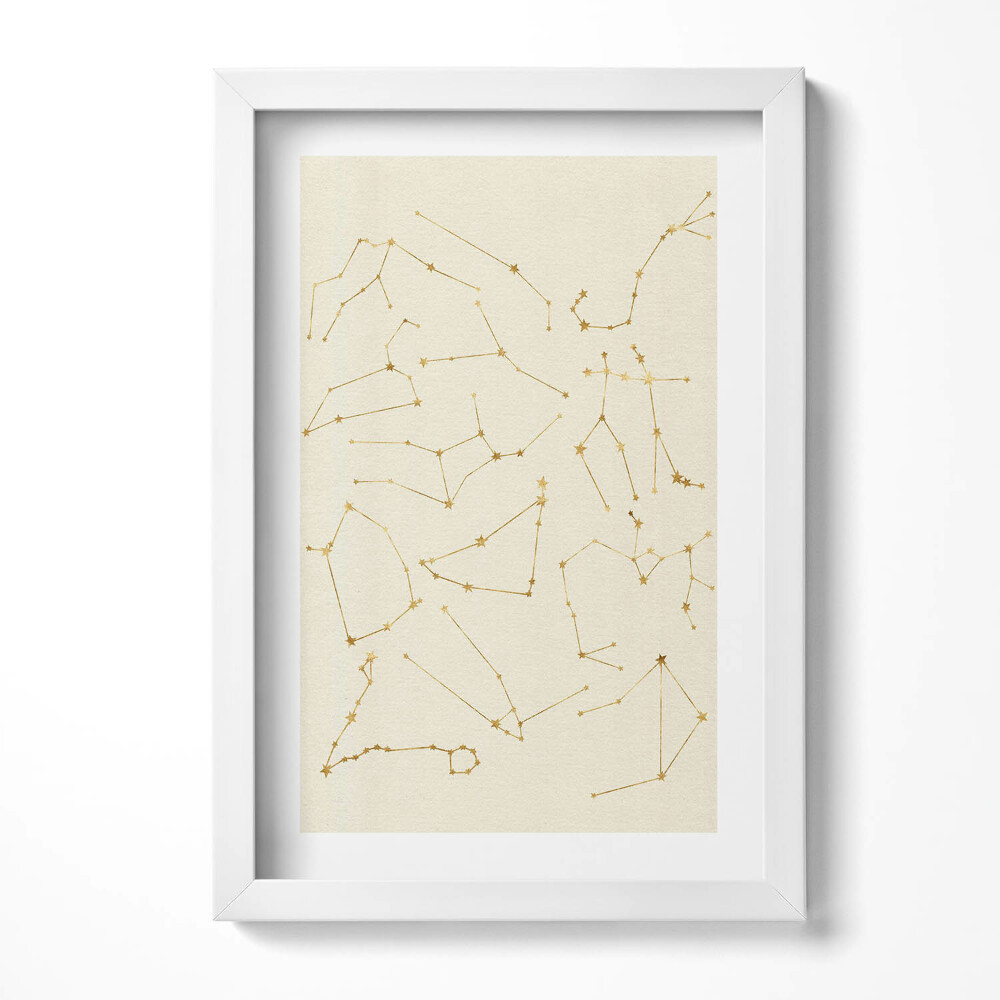 Obraz w ramie Gwiazdozbiory zodiaki