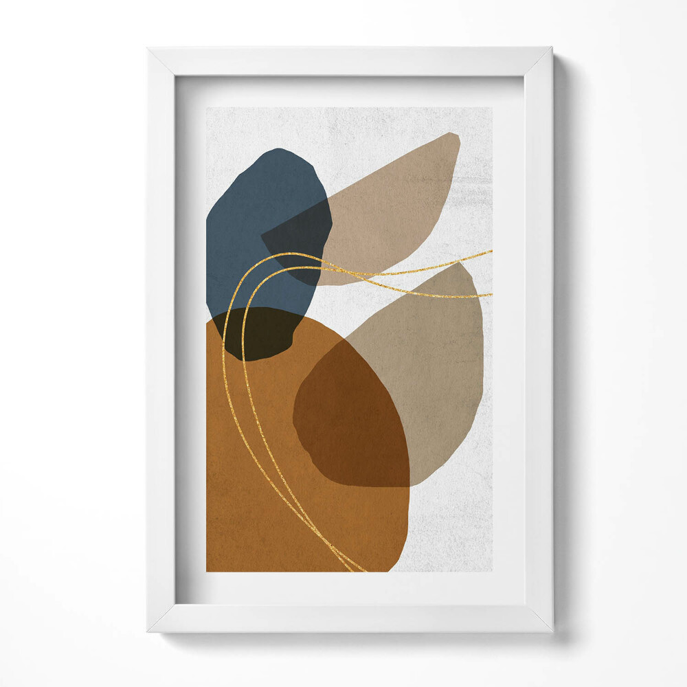 Obraz w ramie Abstrakcyjna boho kompozycja