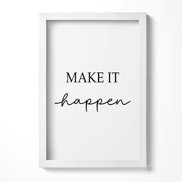 Obraz w ramie Motywacyjny napis 